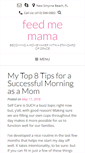 Mobile Screenshot of feedmemama.net